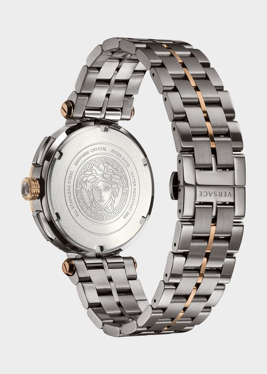 Montre Versace Homme – Le chronographe bicolore pour un style affirmé