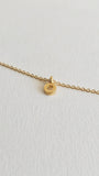 Collier chaîne fine en plaqué or 24 carats avec pendentif lettre personnalisable Gisel B