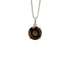 Smoky Topaz Pendant in .925 Sterling Silver - KSP 39859-0