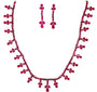 Ruby Necklace Set in .925 Sterling Silver - KSS 68930-0