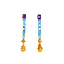Amethyst Earring in .925 Sterling Silver - KST 51582 - Zyrola