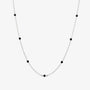 Black spinel relay necklace - Zyrola