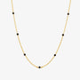 Black spinel relay necklace - Zyrola