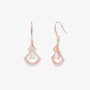 cubic hook drop earrings - Zyrola