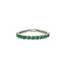 Emerald Bracelet in .925 Sterling Silver. - KSD 47276 - Zyrola