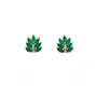 Emerald Earring in .925 Sterling Silver - KST 51668 - Zyrola
