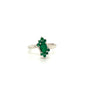 Emerald Ring in .925 Sterling Silver - KSR 14947 - Zyrola