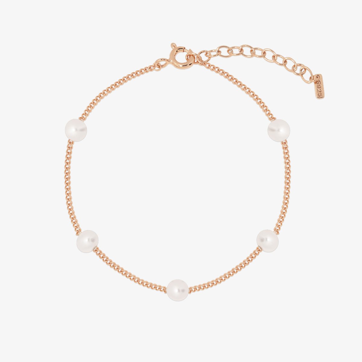Five pearl relayed bracelet - Zyrola