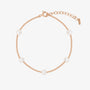 Five pearl relayed bracelet - Zyrola