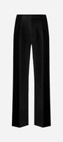 French - Made Thick Cold Wool Pleated High - Waisted Pants - Zyrola