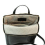 Full grain leather backpack - black - Zyrola