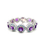 Multi Colour Stones Bracelet in .925 Sterling Silver - KSD 4137 - Zyrola