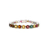 Multi Tourmaline Bracelet in .925 Sterling Silver - KSD 49280 - Zyrola