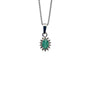 Ruby Pendant in .925 Sterling Silver - KSP 32352 - Zyrola