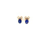 Sapphire and Diamond Earrings in 14K Yellow Gold - KGT 32175 - Zyrola