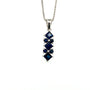 Sapphire Pendant in .925 Sterling Silver - KSP 39413 - Zyrola