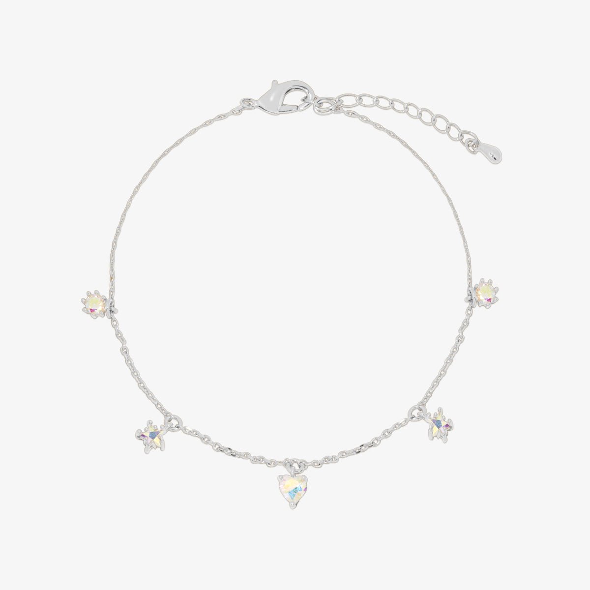 Smoked topaz heart star bracelet - Zyrola