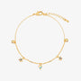 Smoked topaz heart star bracelet - Zyrola