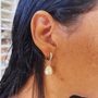 South Sea Gold Cape Lombadina Baroque Pearls Drop Earrings 12 - 13 MM AA+ - Zyrola