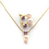 5 MM Red Amethyst & 9 MM Freshwater Pearl Ankara Set - Zyrola