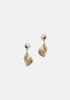 Boucles d’oreilles baroques en plaqué or 3 microns avec perles de culture et pierres semi-précieuses