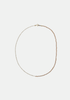 Collier Emmie bi-matière en perles de culture et pierres semi-précieuses, monté sur plaqué or.