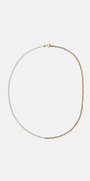 Collier Emmie bi-matière en perles de culture et pierres semi-précieuses, monté sur plaqué or.
