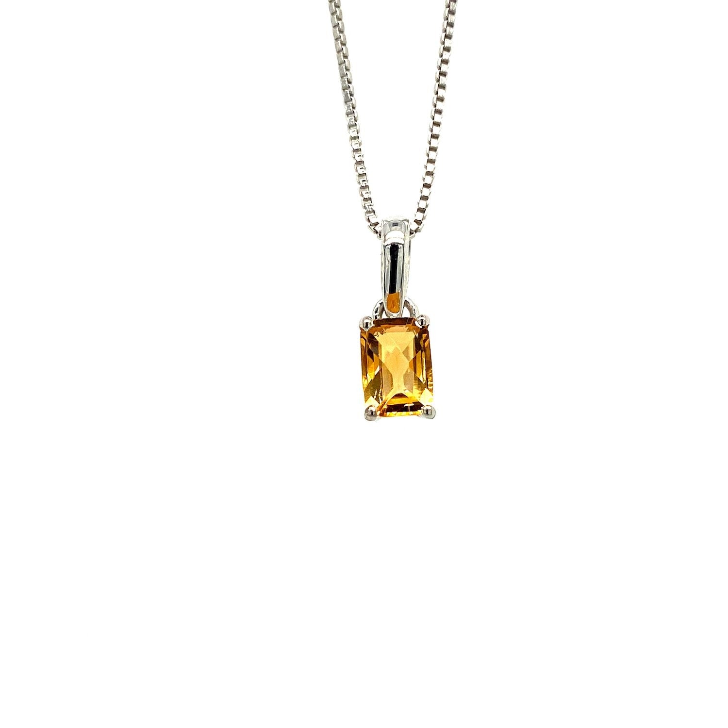 Citrine Pendant in .925 Sterling Silver - KSP 33135-0
