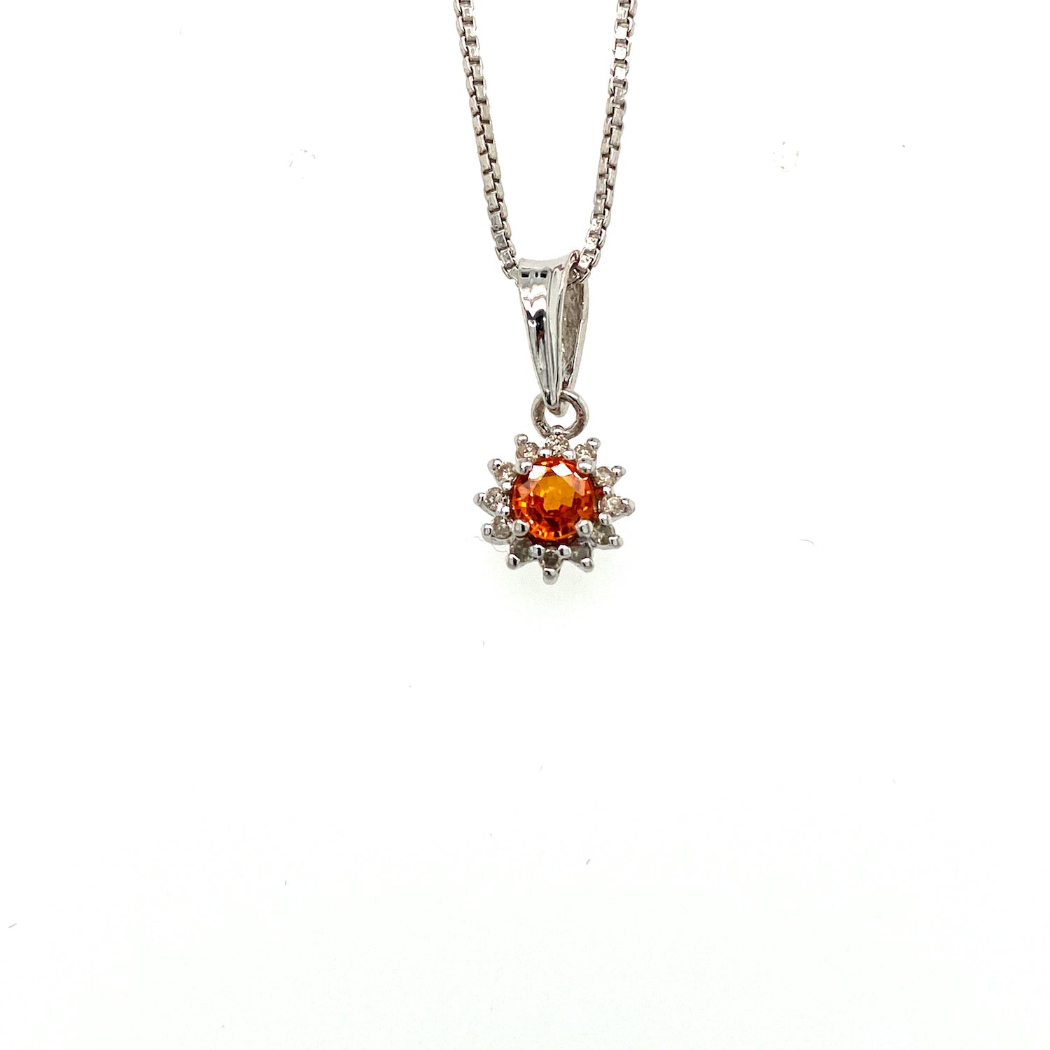 Multi Sapphire Pendant in .925 Sterling Silver - KSP 36403-0