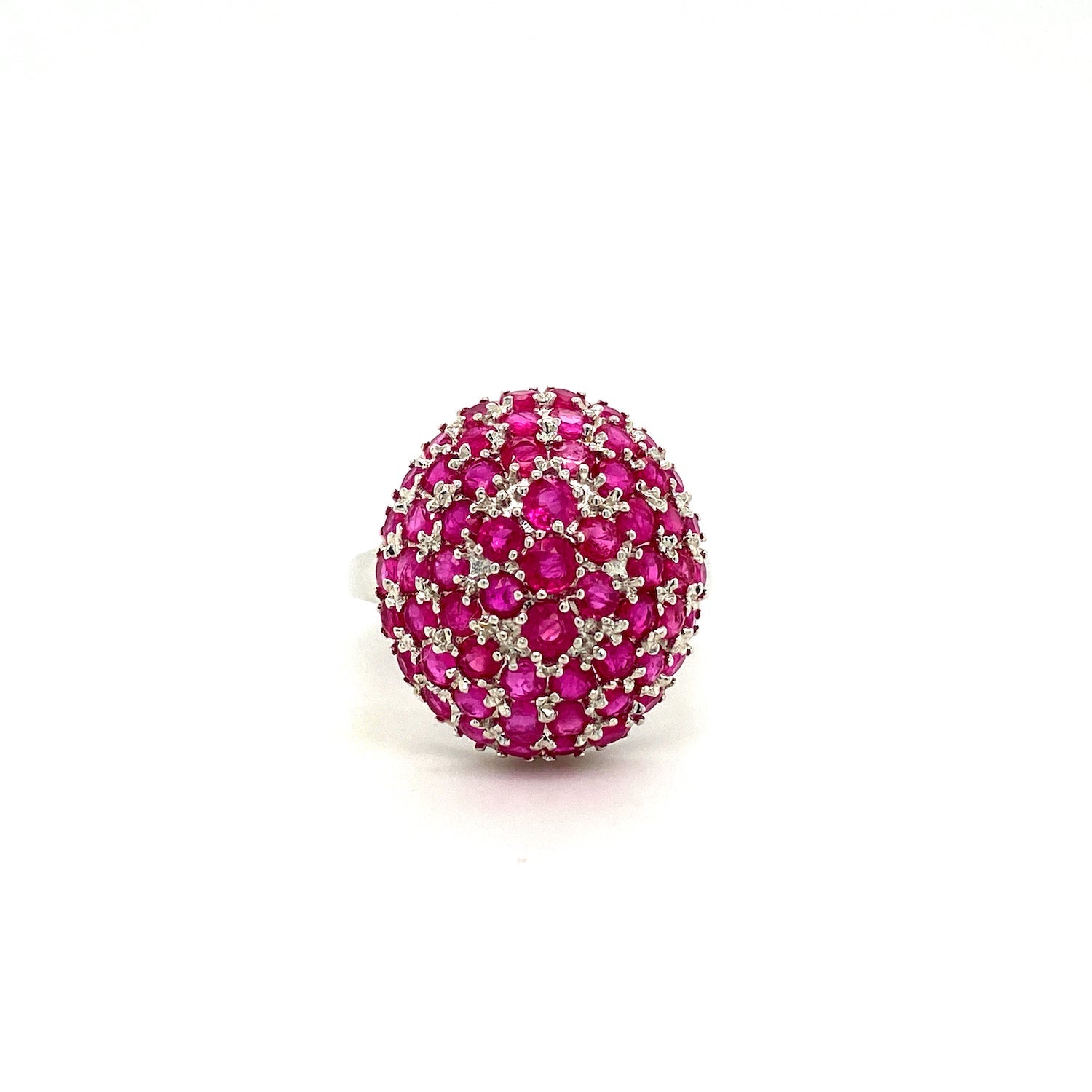 Ruby Ring in .925 Sterling Silver - KSR 12634-0