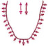 Ruby Necklace Set in .925 Sterling Silver - KSS 68930-0