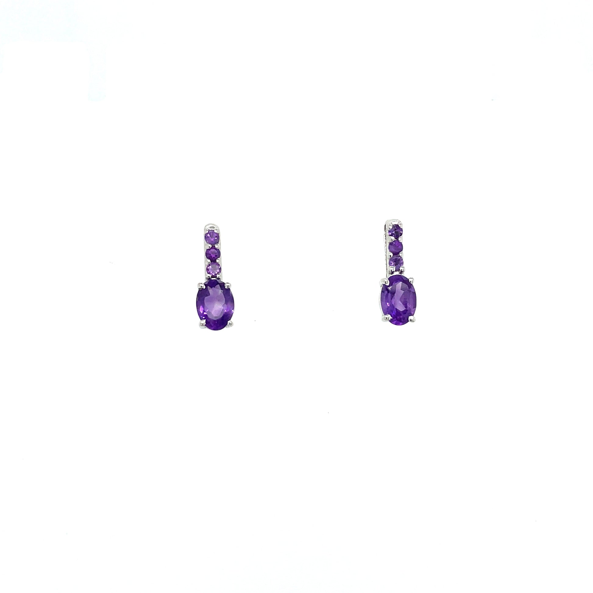 Amethyst Earring in .925 Sterling Silver - KST 56745-0