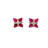 Ruby Earring in .925 Sterling Silver - KST 58943-0