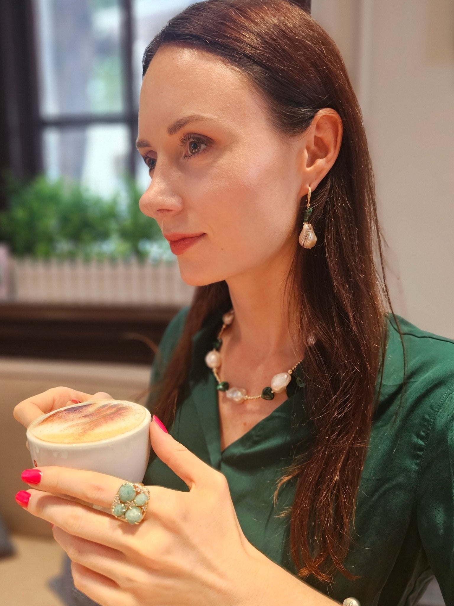 Amazonite Setting Statement Ring NR011 - Zyrola