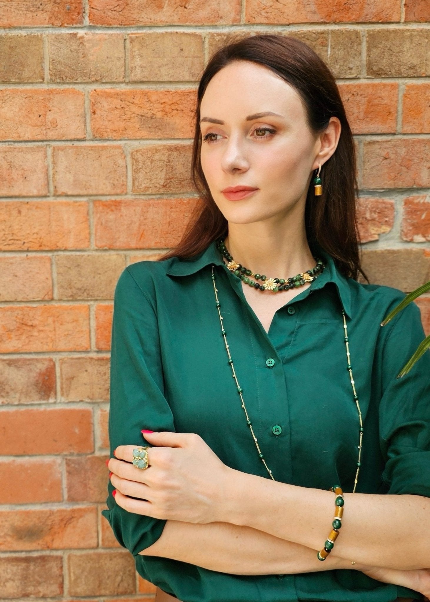 Amazonite Setting Statement Ring NR011 - Zyrola