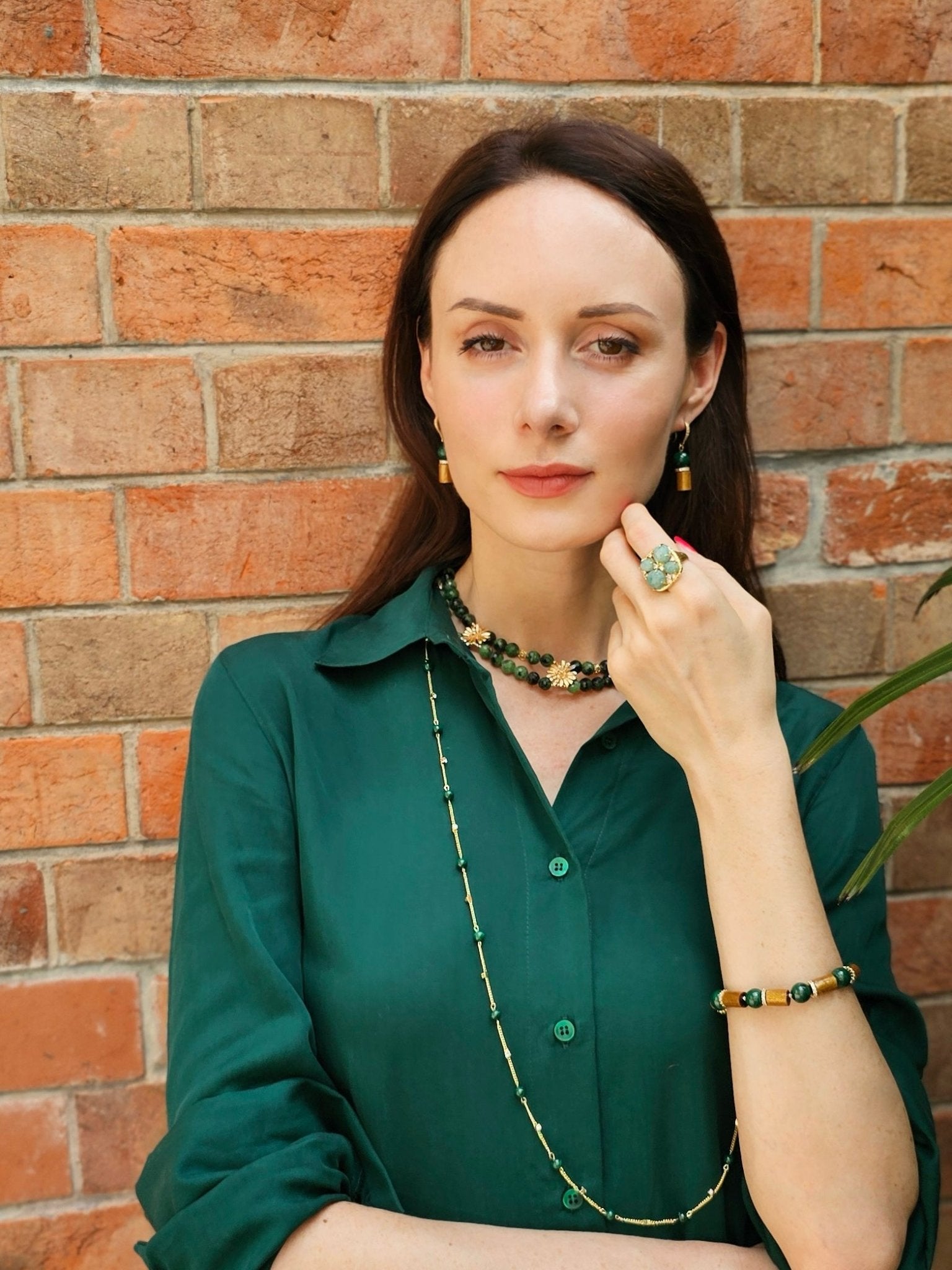 Amazonite Setting Statement Ring NR011 - Zyrola