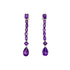 Amethyst Earring in .925 Sterling Silver - KST 51582 - Zyrola