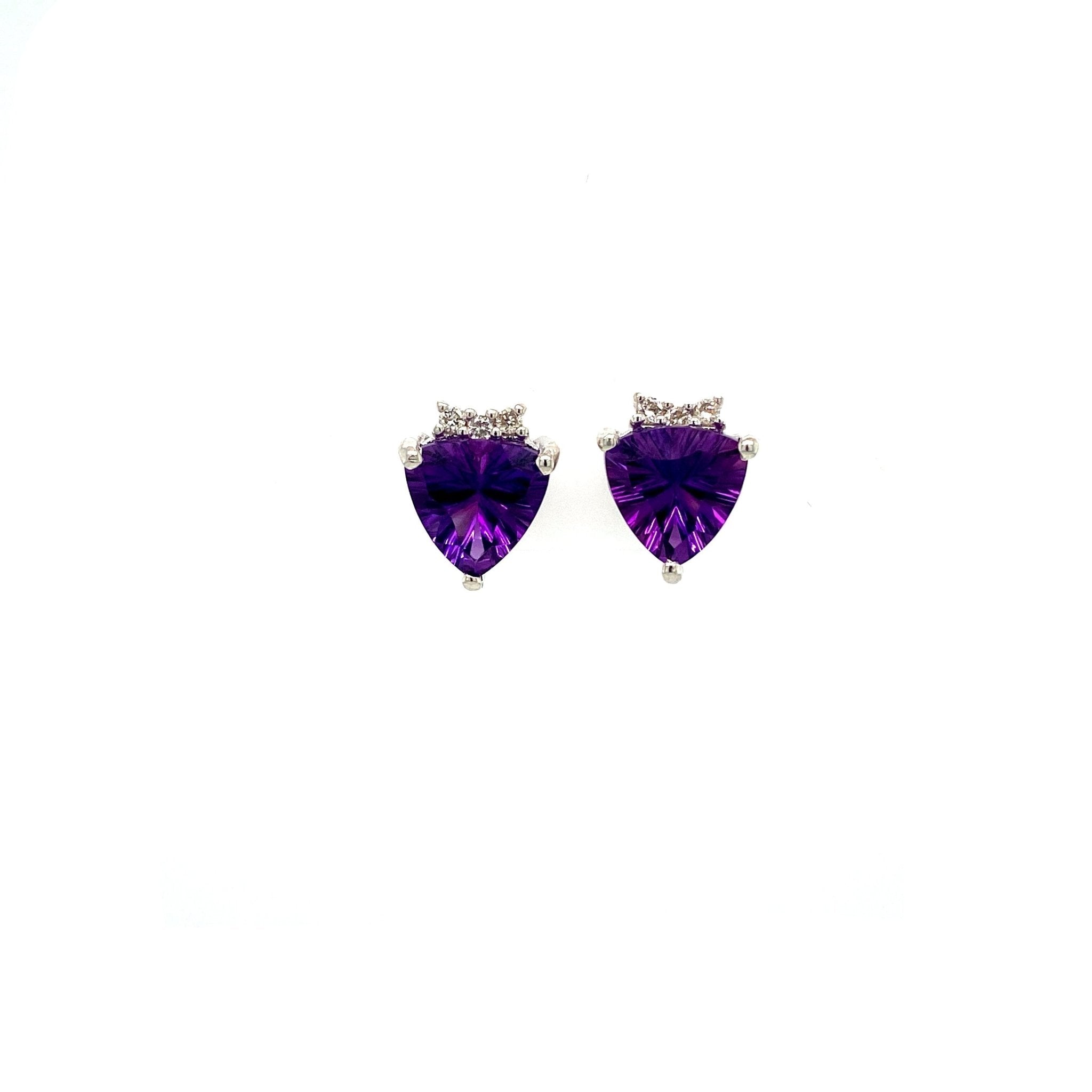 Amethyst Earring in .925 Sterling Silver - KST 53245 - Zyrola