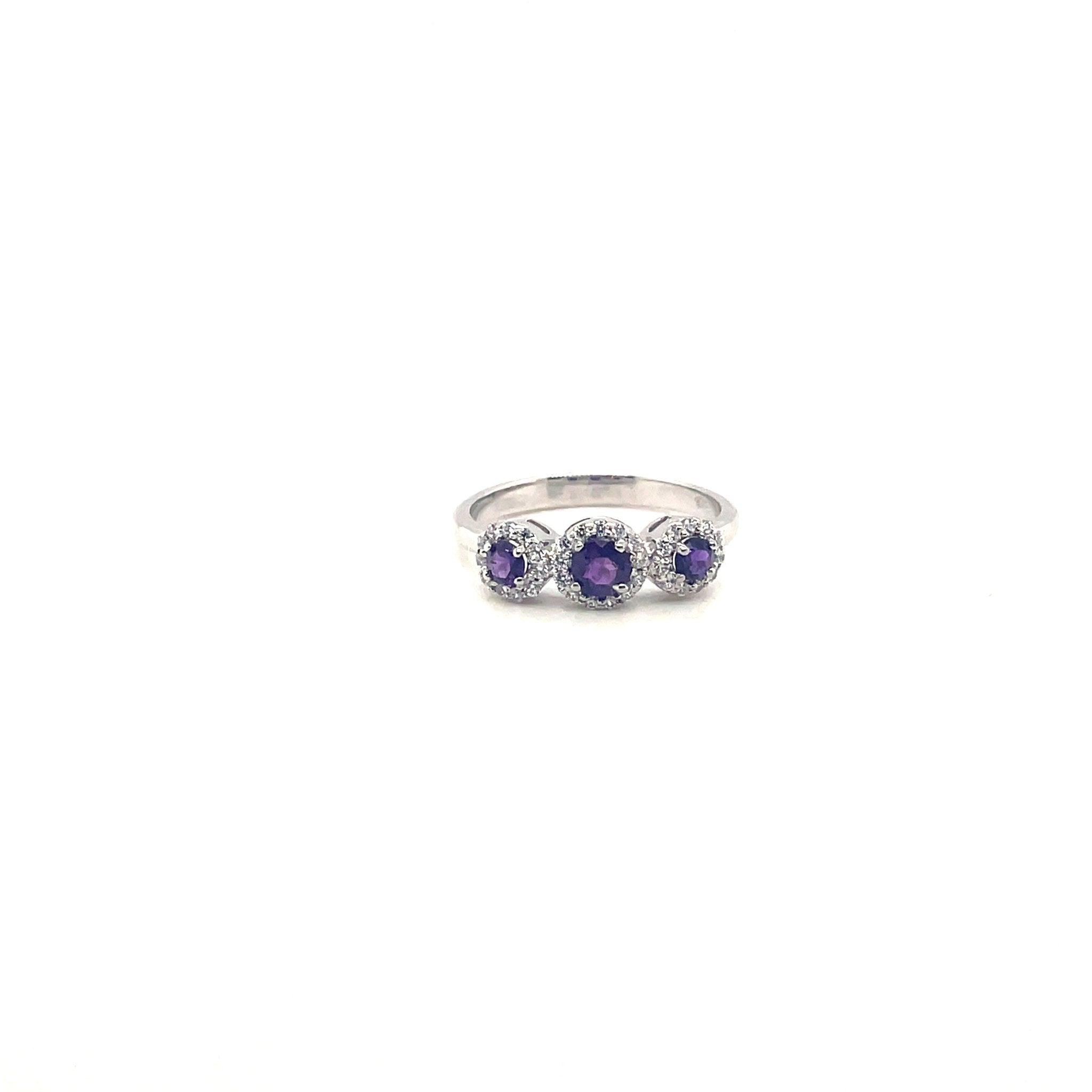 Amethyst Ring in .925 Sterling Silver - KSR 14904 - Zyrola