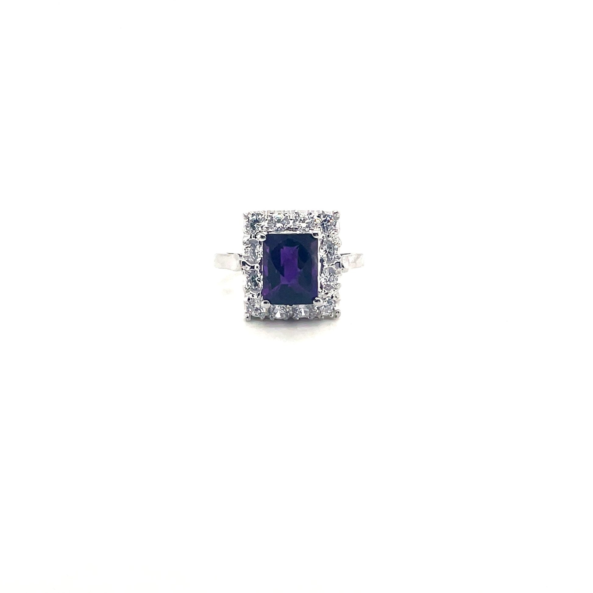 Amethyst Ring in .925 Sterling Silver - KSR 17423 - Zyrola