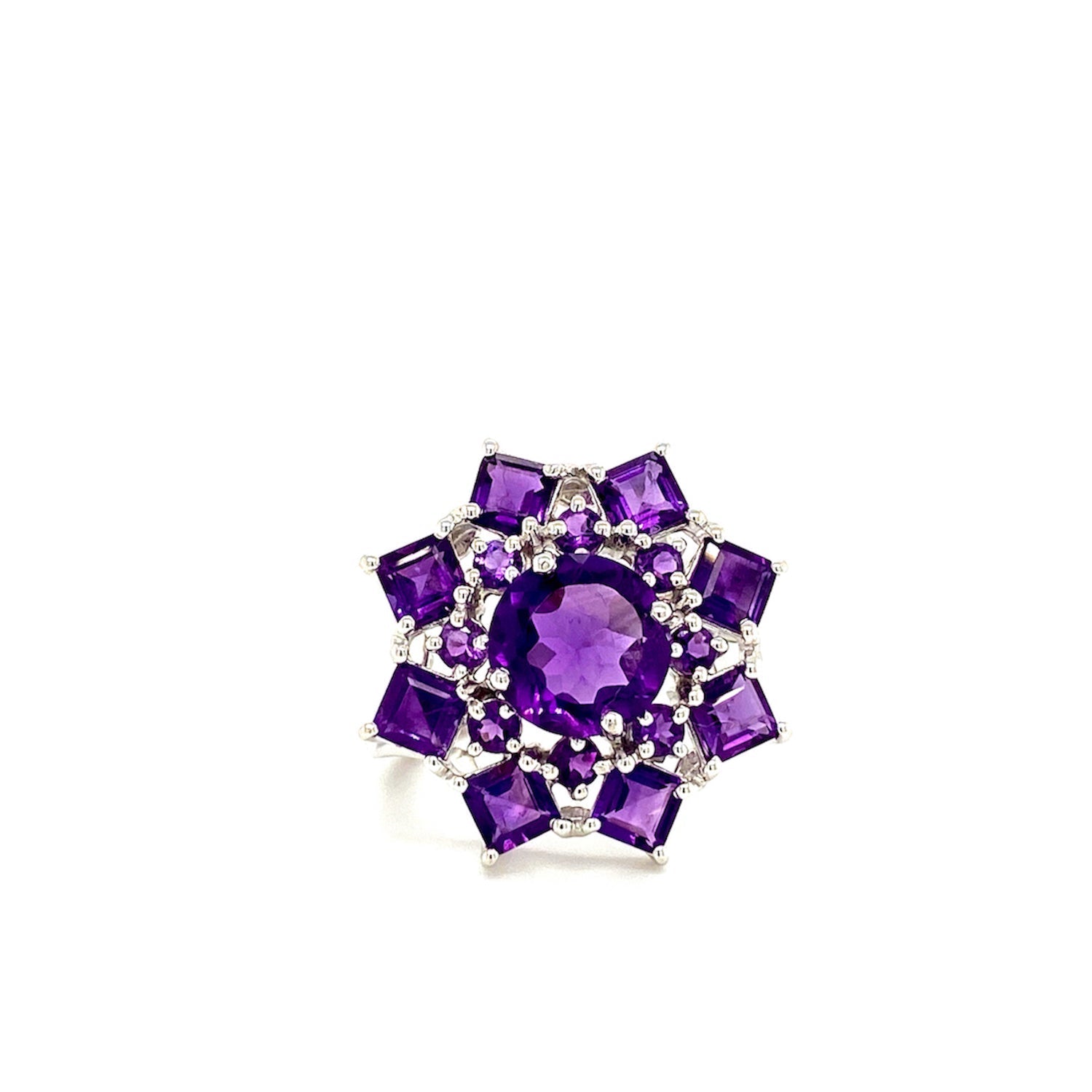 Amethyst Ring in .925 Sterling Silver - KSR 18511 - Zyrola