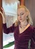 Amethyst With Baroque Pearl Statement Necklace KN046 - Zyrola