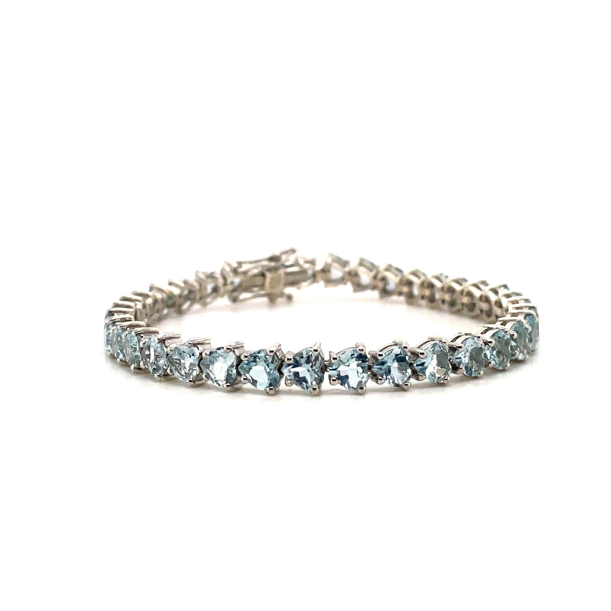 Aquamarine Bracelet in .925 Sterling Silver - KSD 49724 - Zyrola