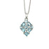 Aquamarine Pendant in .925 Sterling Silver - KSP 35521 - Zyrola