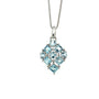 Aquamarine Pendant in .925 Sterling Silver - KSP 35521 - Zyrola