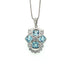 Aquamarine Pendant in .925 Sterling Silver - KSP 38260 - Zyrola