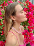 Asymmetric Pink Crystal Butterfly Earrings LE001 - Zyrola