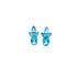 Blue Topaz Earring in .925 Sterling Silver - KST 58066 - Zyrola