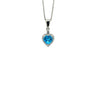 Blue Topaz Pendant in .925 Sterling Silver - KSP 37862 - Zyrola