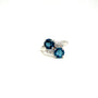 Blue Topaz Ring in .925 Sterling Silver - KSR 15007 - Zyrola